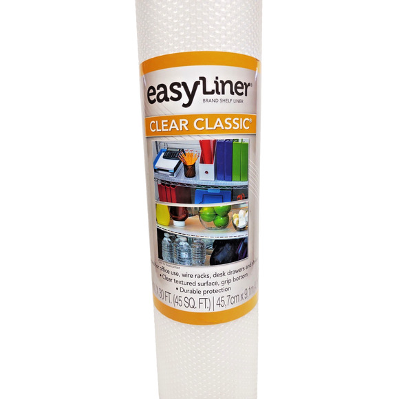 Duck Brand Easy Liner Clear Classic 20” x 30’ Non-Adhesive 286552 Sealed Hard2Fi - Picture 3 of 7